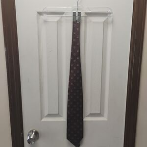 Jos. A. Bank Maroon Tie with Square Design